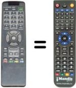 Replacement remote control FRANCE TELECOM NUMERICABLE (ver. 1)